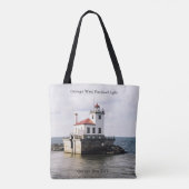 Oswego West Pierhead Light all over tote bag トートバッグ (裏面)