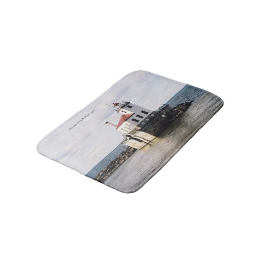 Oswego West Pierhead Light Bathmat バスマット (アングル)