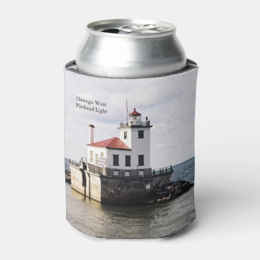 Oswego West Pierhead Light can cooler 缶クーラー (缶正面)