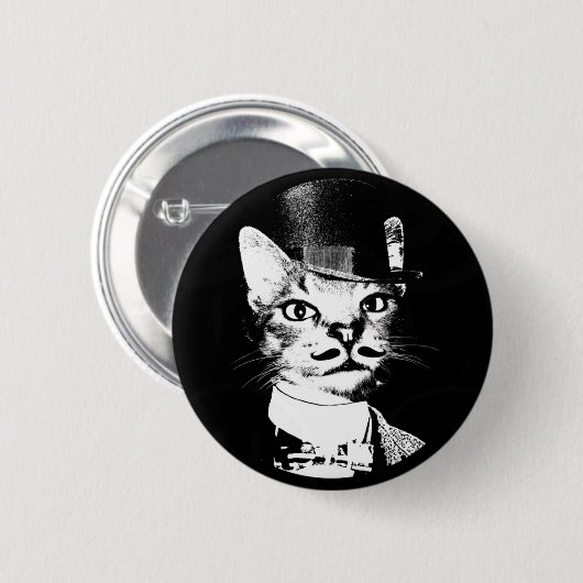 Oswin Cat Button 缶バッジ (正面&裏面)