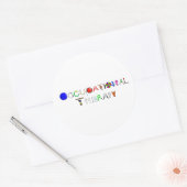 OTが作業中 ラウンドシール (封筒)