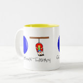 OTのイニシャル ツートーンマグカップ (正面左)