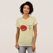 OTのボタンおよびジッパー Tシャツ (正面フル)