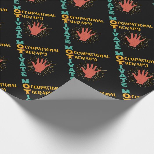 OTの作業療法のセラピストを意欲を起こさせて下さい ラッピングペーパー (角)