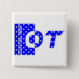 OTの青および白 缶バッジ