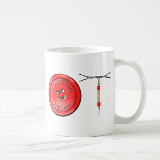 OTボタンとジッパー コーヒーマグカップ (右)