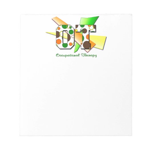 OT円とドット ノートパッド (正面)