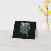 OT月の労働セラピー カード (黄色い花)