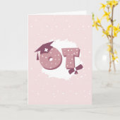 OT職業セラピスト卒業 カード (黄色い花)