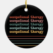 OT職業セラピーレトロOT学校学生 セラミックオーナメント (裏面)