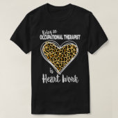 OT Cute Leopard Plaid Gift for Occupational therap Tシャツ (デザイン正面)