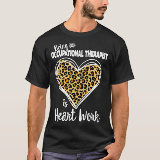OT Cute Leopard Plaid Gift for Occupational therap Tシャツ