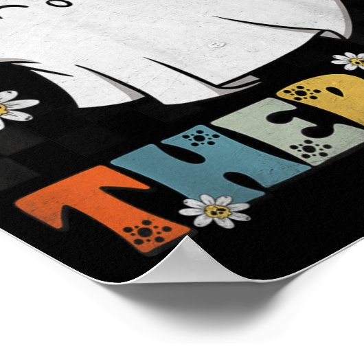 Ot Occupational Therapy Halloween Retro Ghost Ot H ポスター (角)