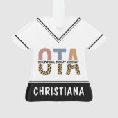 OTA職業パーソナライズされたセラピー助手 オーナメント (裏面)