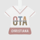 OTA職業パーソナライズされたセラピー助手 オーナメント (裏面)