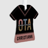 OTA職業パーソナライズされたセラピー助手 オーナメント (正面)