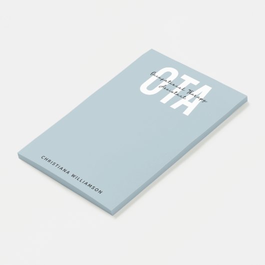 OTA職業パーソナライズされたセラピー助手 ポストイット (アングル)