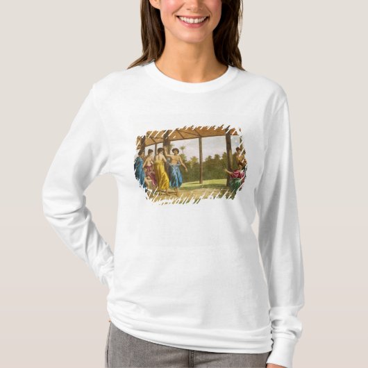 O'Taheiteの彼の到着で、ウォリスを監督して下さい Tシャツ (正面)