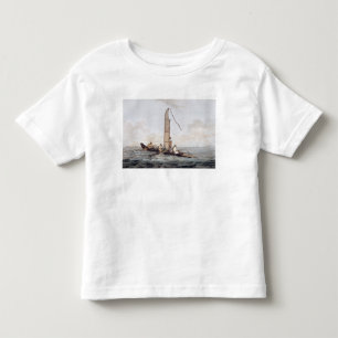 Otaheiteの航行のカヌー トドラーTシャツ