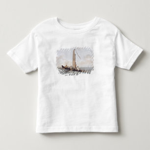Otaheiteの航行のカヌー トドラーTシャツ