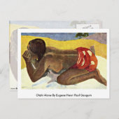 Otahi独りEugene Henri Paul Gauguin ポストカード (正面/裏面)