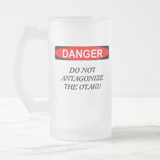 Otakuの日本製アニメの恋人 フロストグラスビールジョッキ (左)