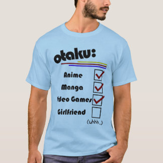 Otaku (女性のavailible -男性版) tシャツ