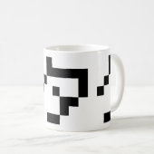 OTAKU 8ビットピクセルカタカナ日本のナ コーヒーマグカップ (正面右)