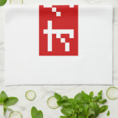 OTAKU 8ビットピクセルカタカナ日本のブロック キッチンタオル (折り畳み)