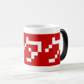 OTAKU 8ビットピクセルカタカナ日本のブロック モーフィングマグカップ (正面右)