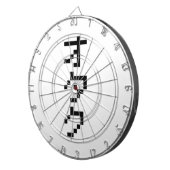 OTAKU 8ビットピクセル日本のカタカナ縦 ダーツボード (正面右)