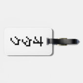 OTAKU 8ビットピクセル日本のカタカナ縦 ラゲッジタグ (裏面横)