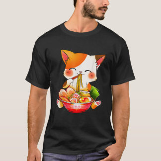 Otaku Lifestyle Threads Co Ramen Cat Anime Kawaii  Tシャツ