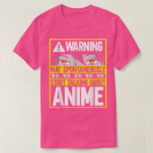 Otaku  Warning May Spontaneously Start Talking Abo Tシャツ (デザイン正面)