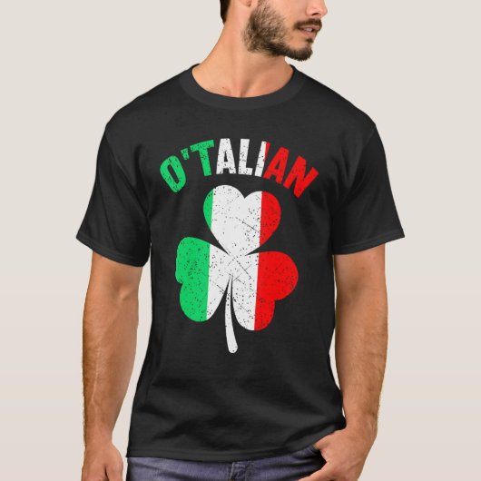 O'talian Funny Italian Irish Relationship St Patri Tシャツ (正面)