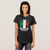 O'Talian Saint Patrick With Irish & Italia Flag on Tシャツ (正面フル)