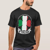 O'Talian Saint Patrick With Irish & Italia Flag on Tシャツ (正面)