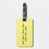 Otangeのタツノオトシゴのカスタム ラゲッジタグ (裏面縦)