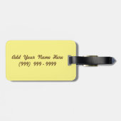 Otangeのタツノオトシゴのカスタム ラゲッジタグ (裏面横)