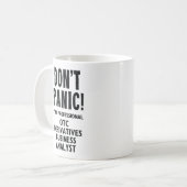 OTCデリバティブのビジネスアナリスト コーヒーマグカップ (正面左)