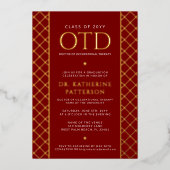OTD Doctor of Occupational Therapy Graduation 箔招待状 (正面)