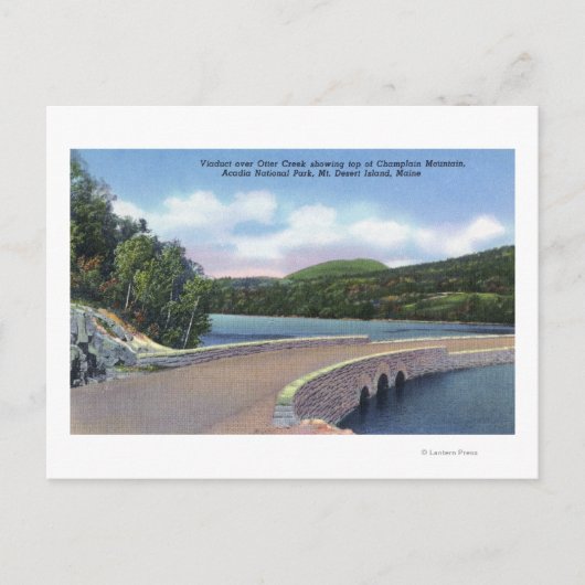 Oter Creek Viaduct、Champlain Mtのビュー。 ポストカード (正面)