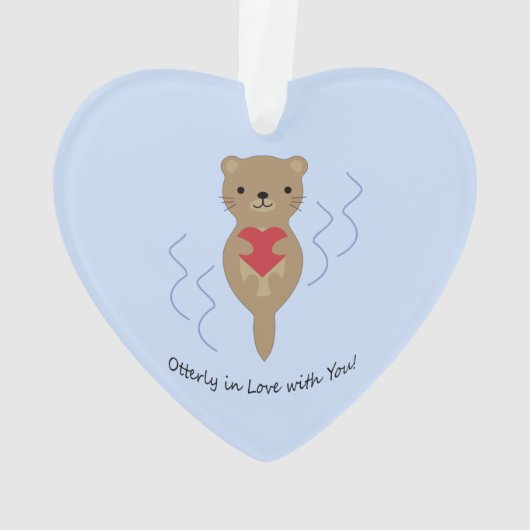Oterly in Love with You Otter オーナメント (裏面)