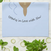 Oterly in Love with You Otter キッチンタオル (折り畳み)