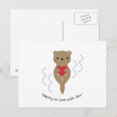 Oterly in Love with You Otter ポストカード (正面/裏面)