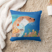 Otersとの自然の連携 クッション (ブランケット)