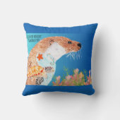 Otersとの自然の連携 クッション (裏面)