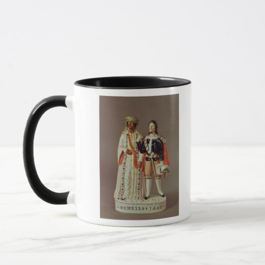 OthelloおよびIago、c.1858の(犬)スタッフォードの姿 マグカップ (左)