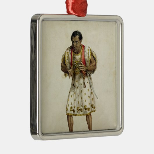 Othelloとして氏のエドマンドKeanポートレート メタルオーナメント (右)