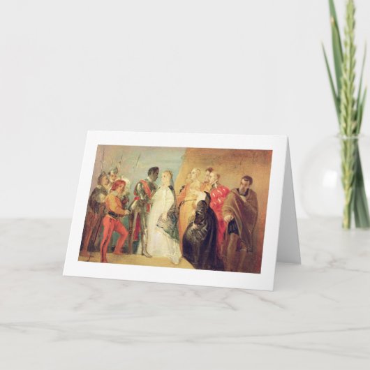 Othelloのリターン、行為IIの「Otheからの場面II カード (正面)